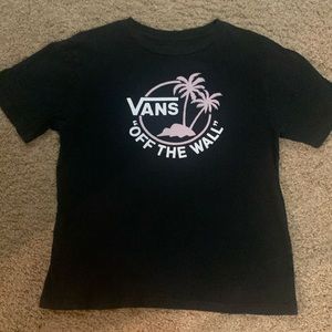 Boys XL vans off the wall Tshirt